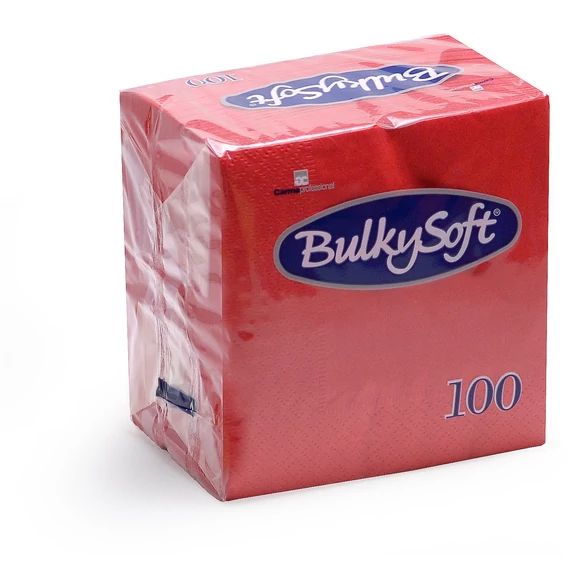 BulkySoft rainbow szalvéta piros 2rtg 33x33cm 20x100db/gyűjtő