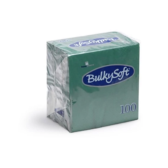 BulkySoft rainbow szalvéta zöld 2rtg 33x33cm 20x100db/gyűjtő
