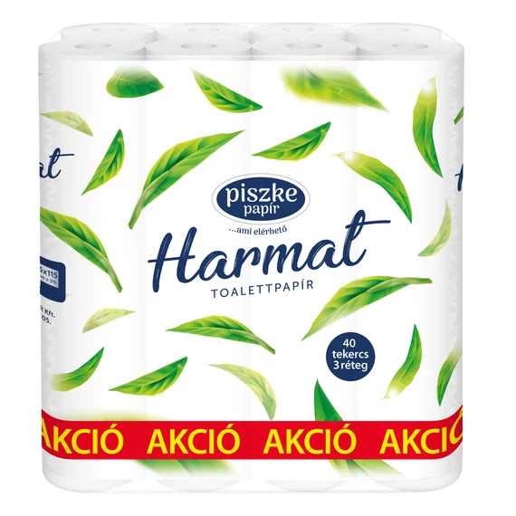 Toalettpapír Harmat 40 kistekercses 3 rtg fehér  40tek/#
