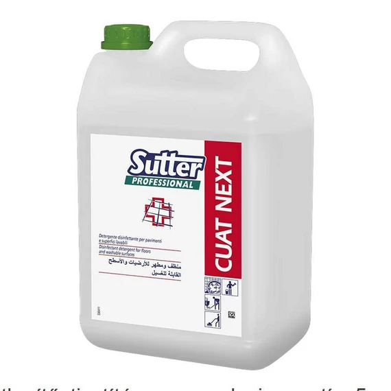 Sutter CUAT NEXT átalános fertőtlenítő tisztítószer 5kg 4kanna/gyűjtő