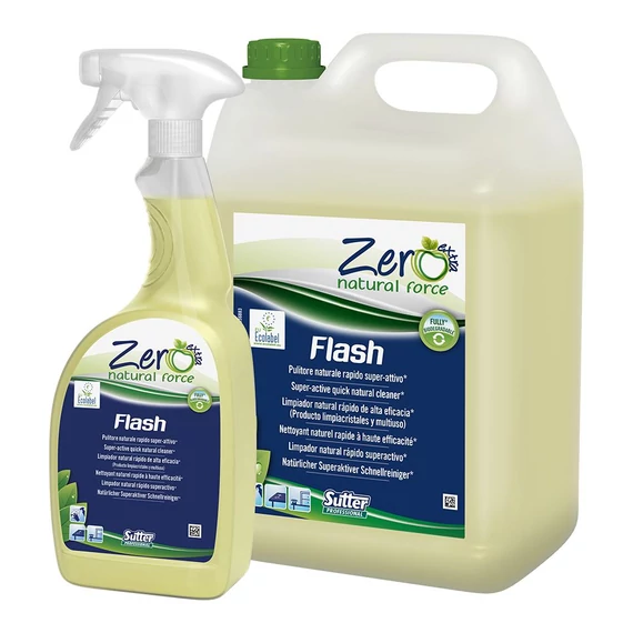 Sutter Zero Flash Ecolabel szuper-aktív természetes alapú gyors tiszt.szer 750ml