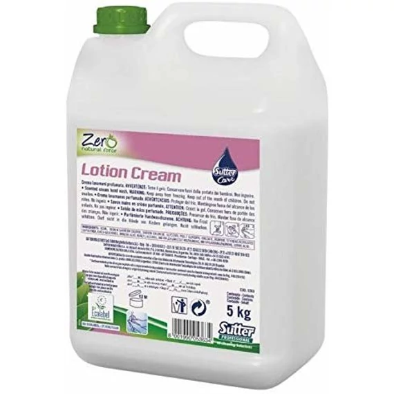 Sutter Zero Lotion Cream természetes alapú folyékony krémszappan és tusfürdő 5 kg 4kanna/gyűjtő