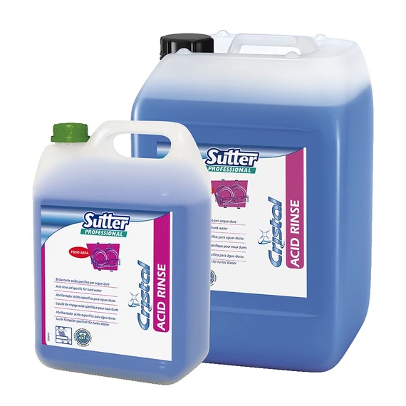 Sutter Acid Rinse gépi öblítőszer mosogatógéphez kemény vízhez 20 kg