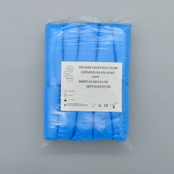 Cipővédő PVC Kék Vékony Standard 150x410 100db/csom
