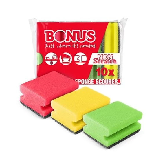 B Formázott mosogatószivacs  10db/csomag