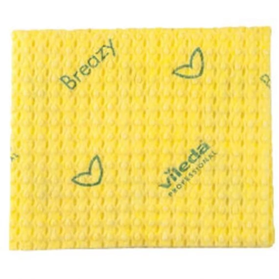 Vileda Nex Breazy antibakteriális törlőkendő sárga 35x35cm 25db/csomag