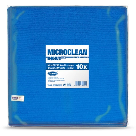 Bonus MicroCLEAN kendő 10 db-os kék 32x32cm