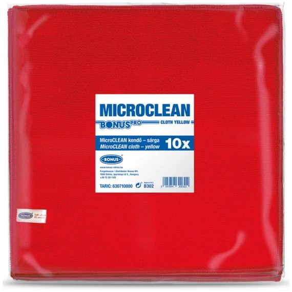 Bonus MicroCLEAN kendő 10db-os piros 32x32cm