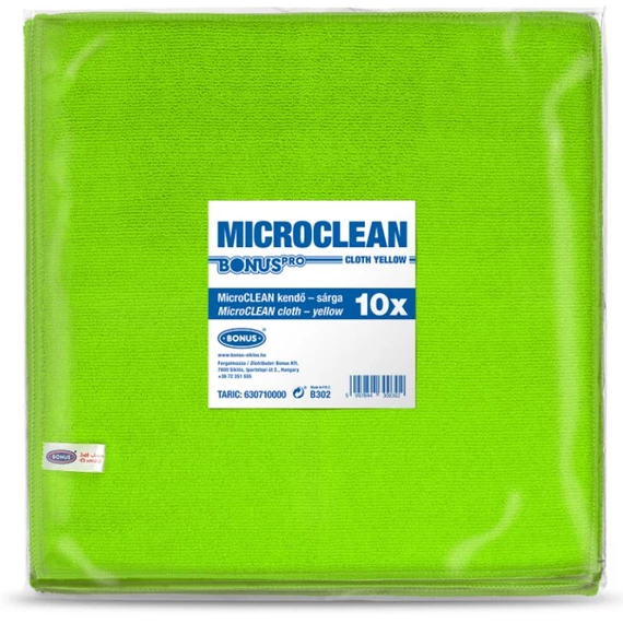 Bonus MicroCLEAN kendő 10db-os zöld 32x32