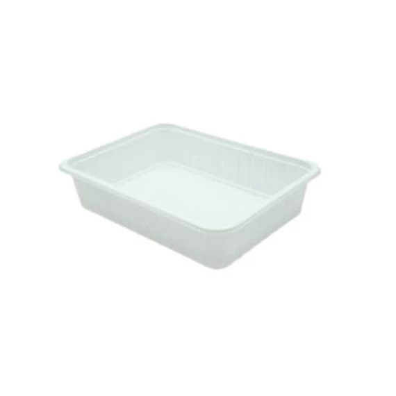 Szögletes tál 500 ml fehér mikrózható 50db/cs 12cs/#