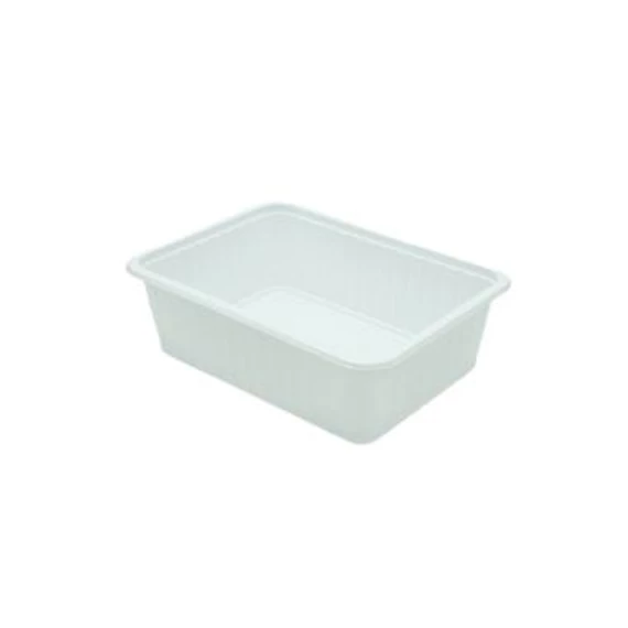Szögletes tál 750 ml fehér mikrózható 50db/cs 12cs/#