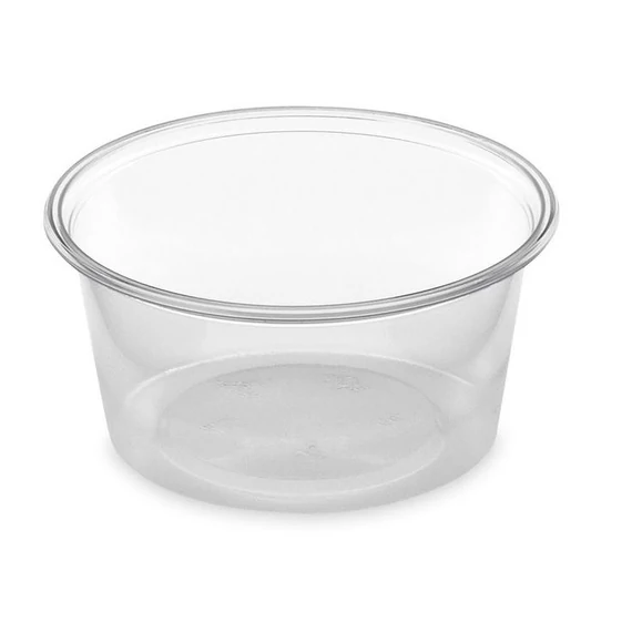 Műanyag öntetes alj 80 ml PP víztiszta 100 db/cs