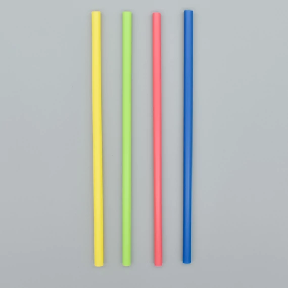 PLA vegyes színes szívószál 8x240 mm 500db/csomag